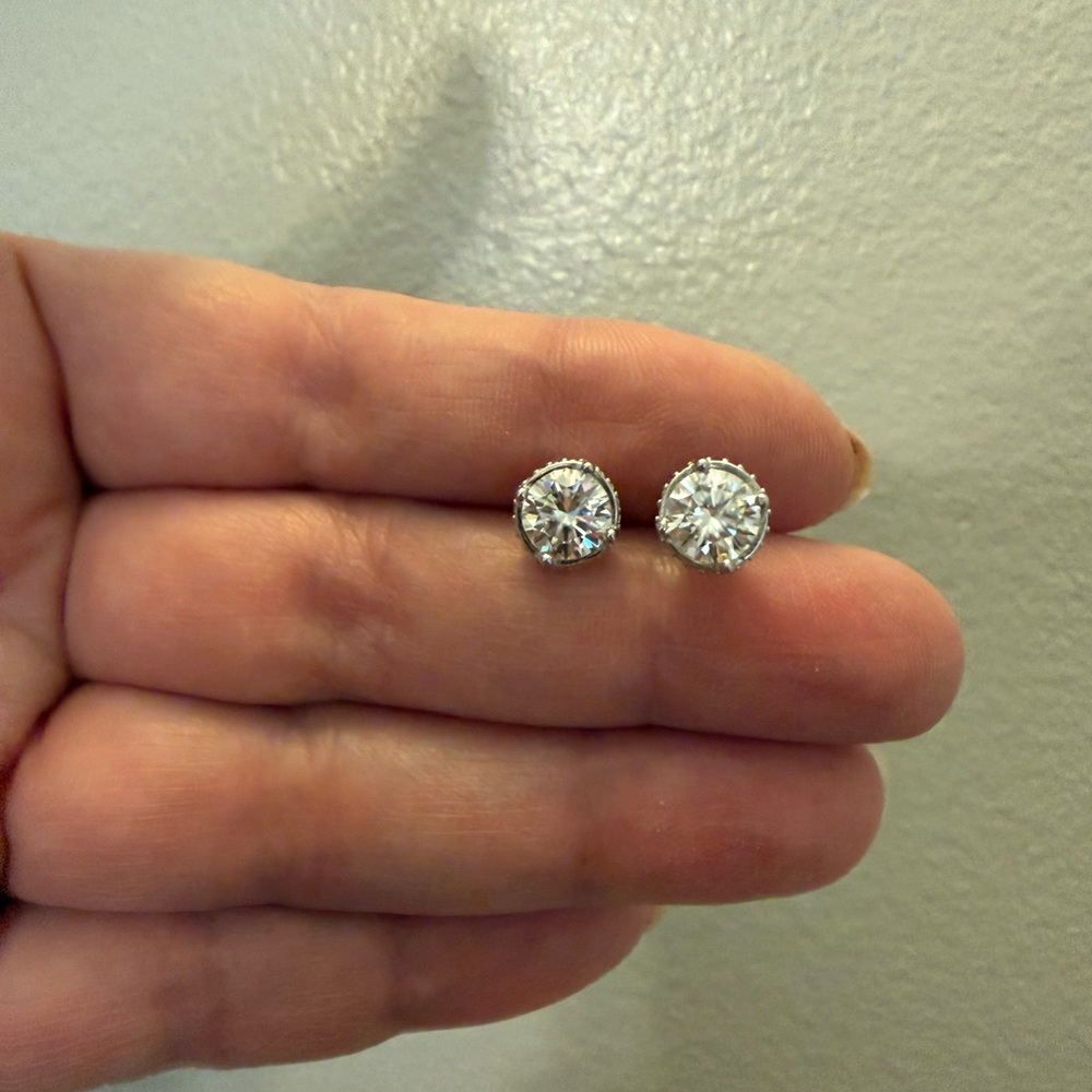 NWT Moissanite Earrings - 2.0 ctw